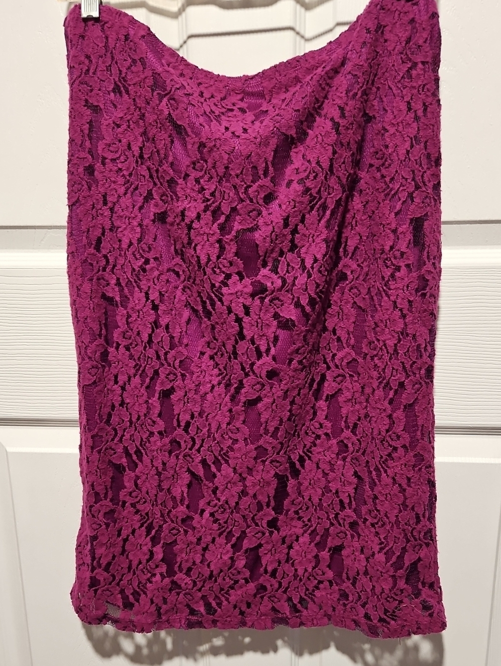 Xhilaration Fuchsia Lace Pencil Skirt